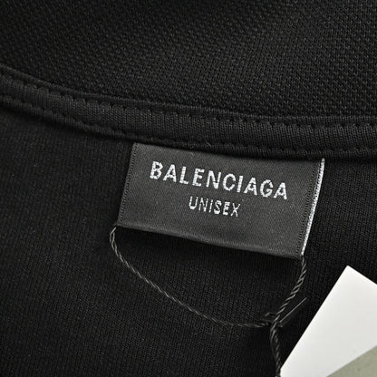Chemise Balenciaga à manches longues avec logo - Noire