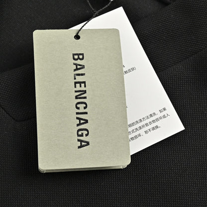 Chemise Balenciaga à manches longues avec logo - Noire
