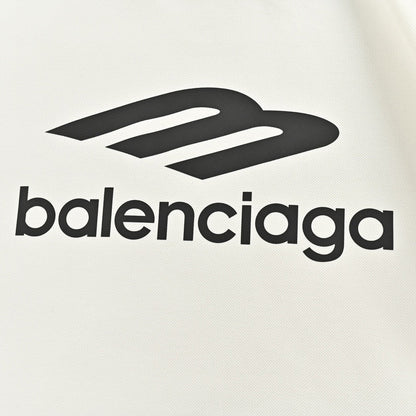 Chemise blanche à manches longues Balenciaga avec logo