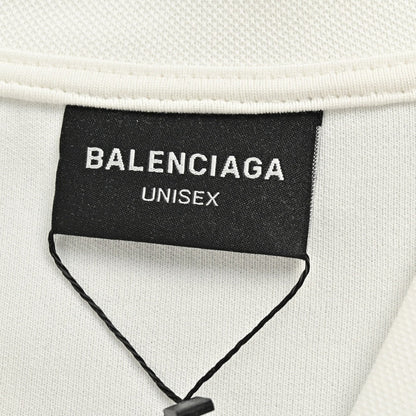 Chemise blanche à manches longues Balenciaga avec logo