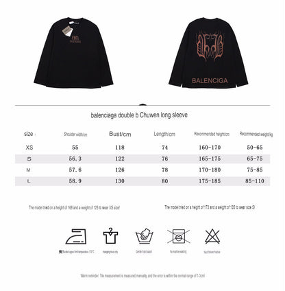 T-shirt à manches longues Balenciaga