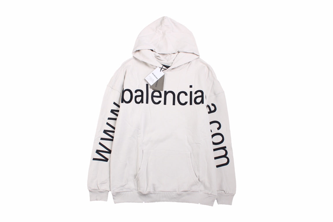 Sweat à capuche oversize Balenciaga Off-White