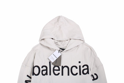 Sweat à capuche oversize Balenciaga Off-White