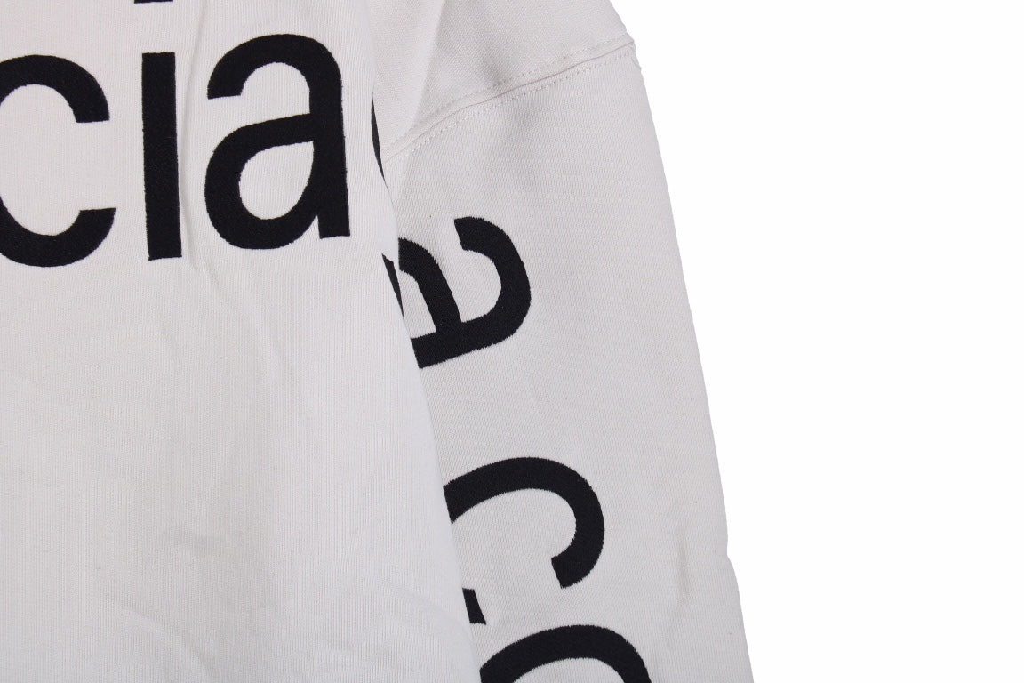 Sweat à capuche oversize Balenciaga Off-White