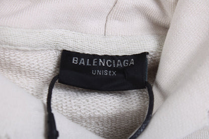 Sweat à capuche oversize Balenciaga Off-White