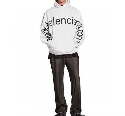 Sweat à capuche oversize Balenciaga Off-White