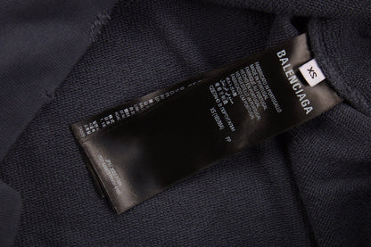 Sweat à capuche Balenciaga Paris Graffiti - Bleu