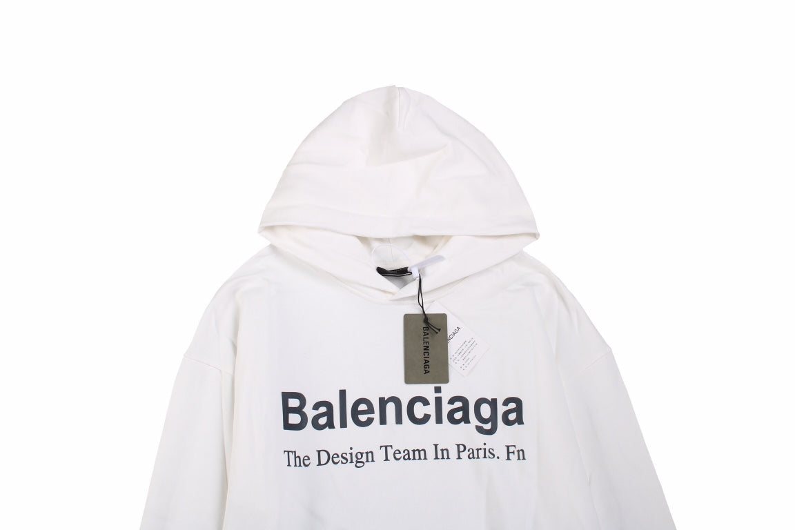 Sweat à capuche Balenciaga Paris Team