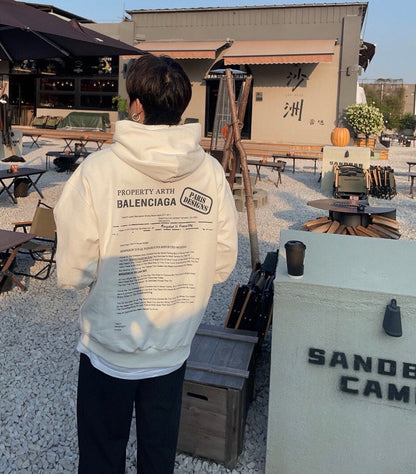 Sweat à capuche Balenciaga Paris Team