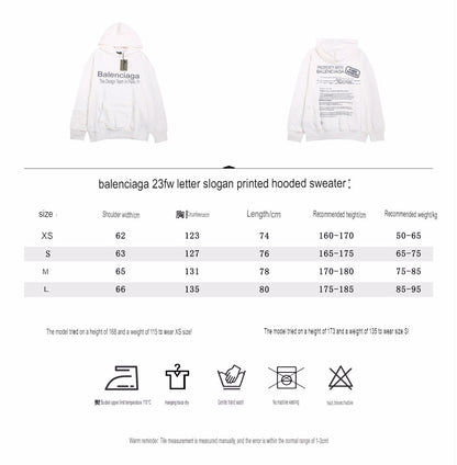 Sweat à capuche Balenciaga Paris Team