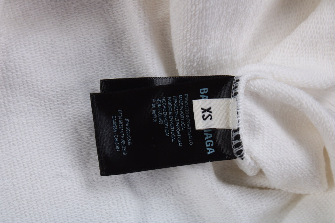 Sweat à capuche Balenciaga blanc Be Yourself