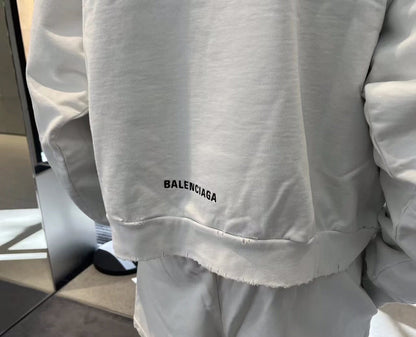 Sweat à capuche Balenciaga blanc Be Yourself