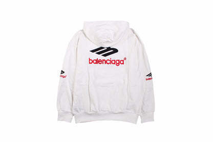 Sweat à capuche blanc Balenciaga
