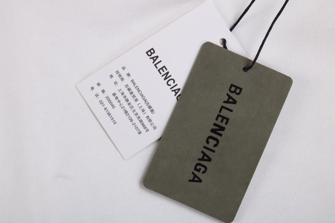 Sweat à capuche blanc Balenciaga