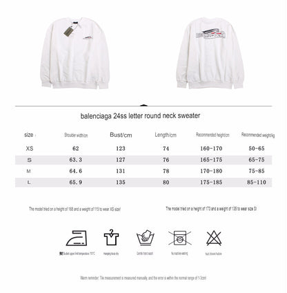Sweat-shirt blanc Balenciaga
