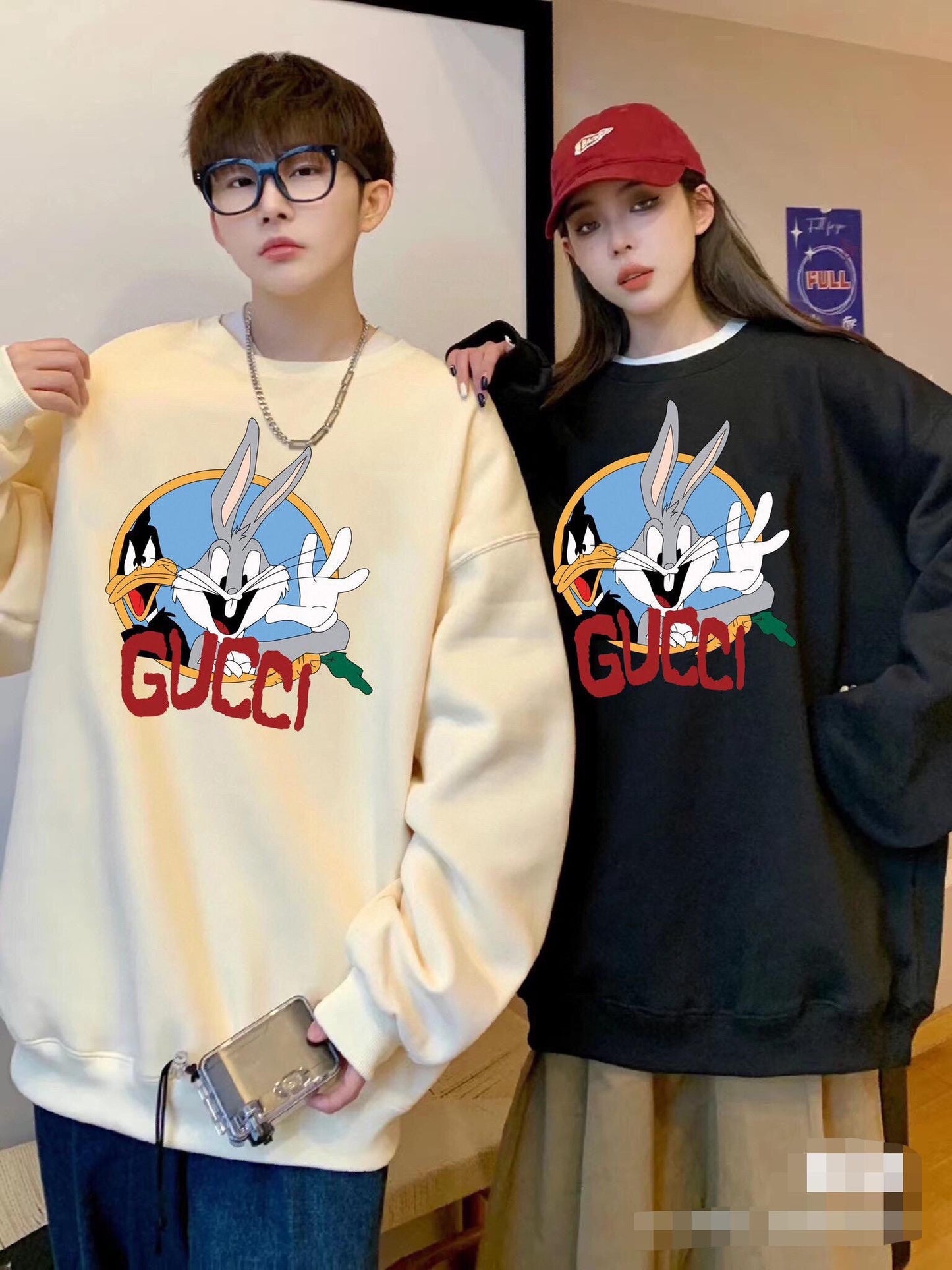 Sweat-shirt Gucci Bugs Bunny - Blanc