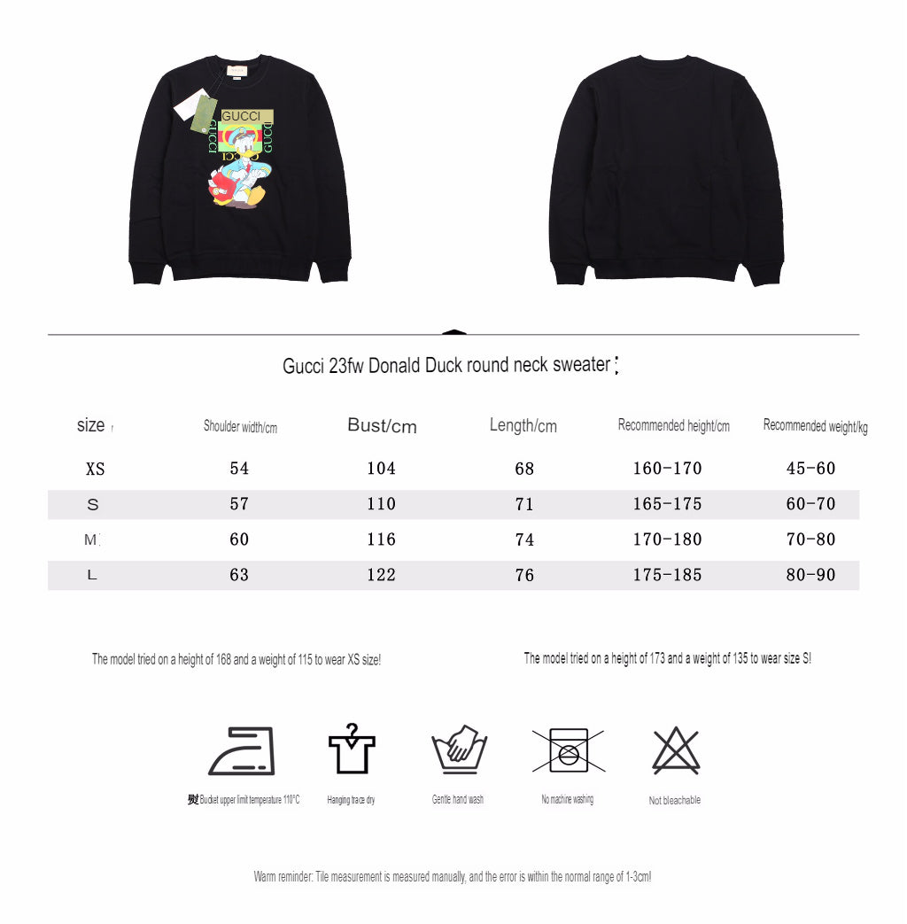 Sweat-shirt Gucci Donald Duck - Noir