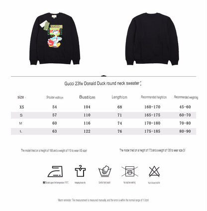 Sweat-shirt Gucci Donald Duck - Noir