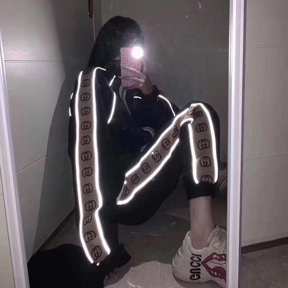 Veste de survêtement Gucci à rayures et logo GG - Noire