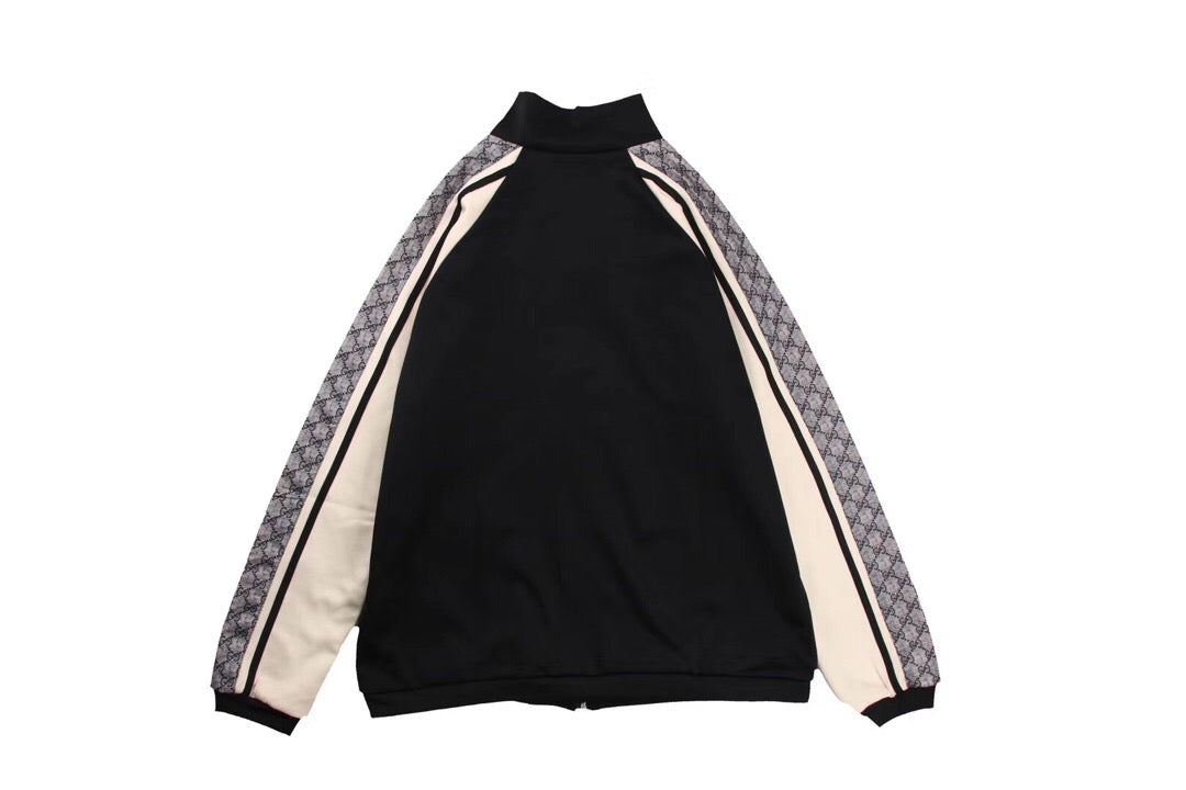 Veste de survêtement Gucci GG Supreme Stripe - Noire