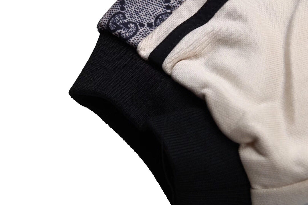 Veste de survêtement Gucci GG Supreme Stripe - Noire