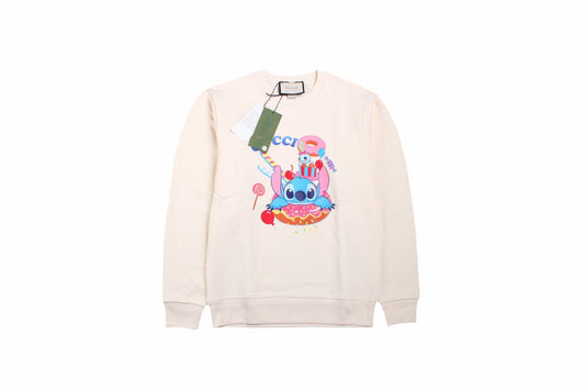 Sweat-shirt Gucci Stitch Donut - Crème