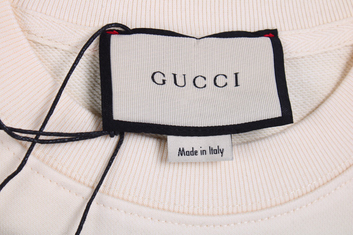 Sweat-shirt Gucci Stitch Donut - Crème