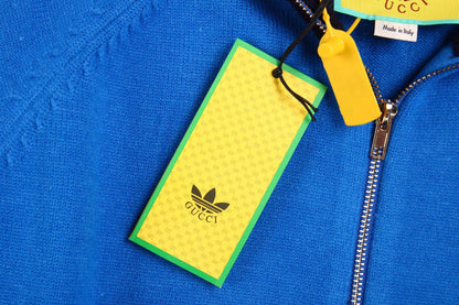 Veste de survêtement bleue Gucci x Adidas