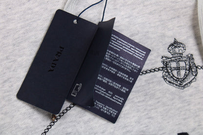 Sweat à capuche gris Prada Milano
