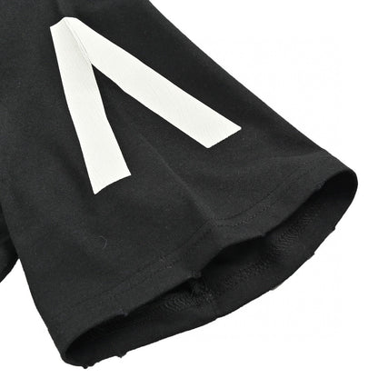 T-shirt graphique Balenciaga blanc à logo (noir)