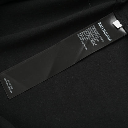 T-shirt graphique Balenciaga blanc à logo (noir)