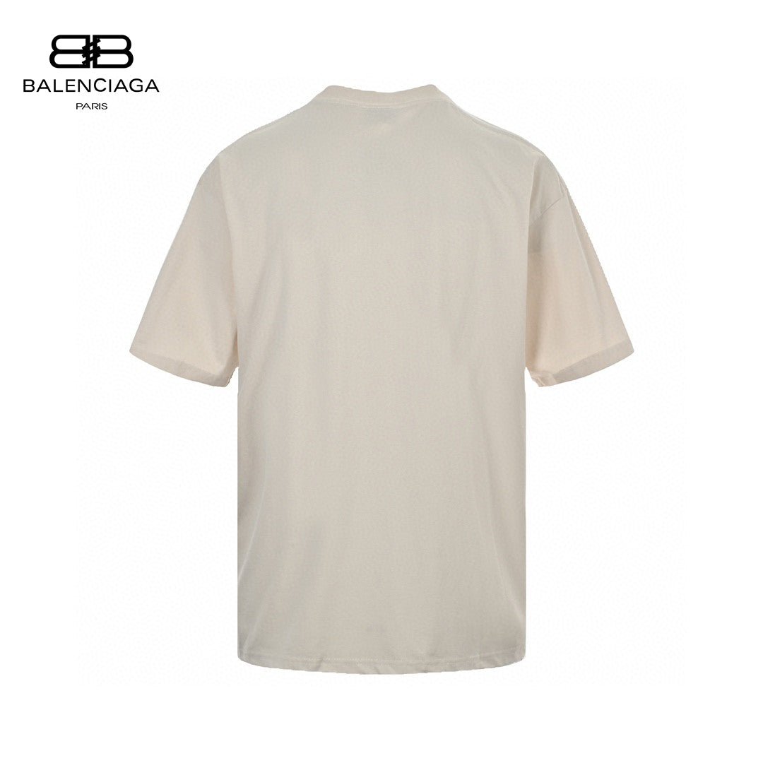 T-shirt beige Balenciaga avec motif EREWHON