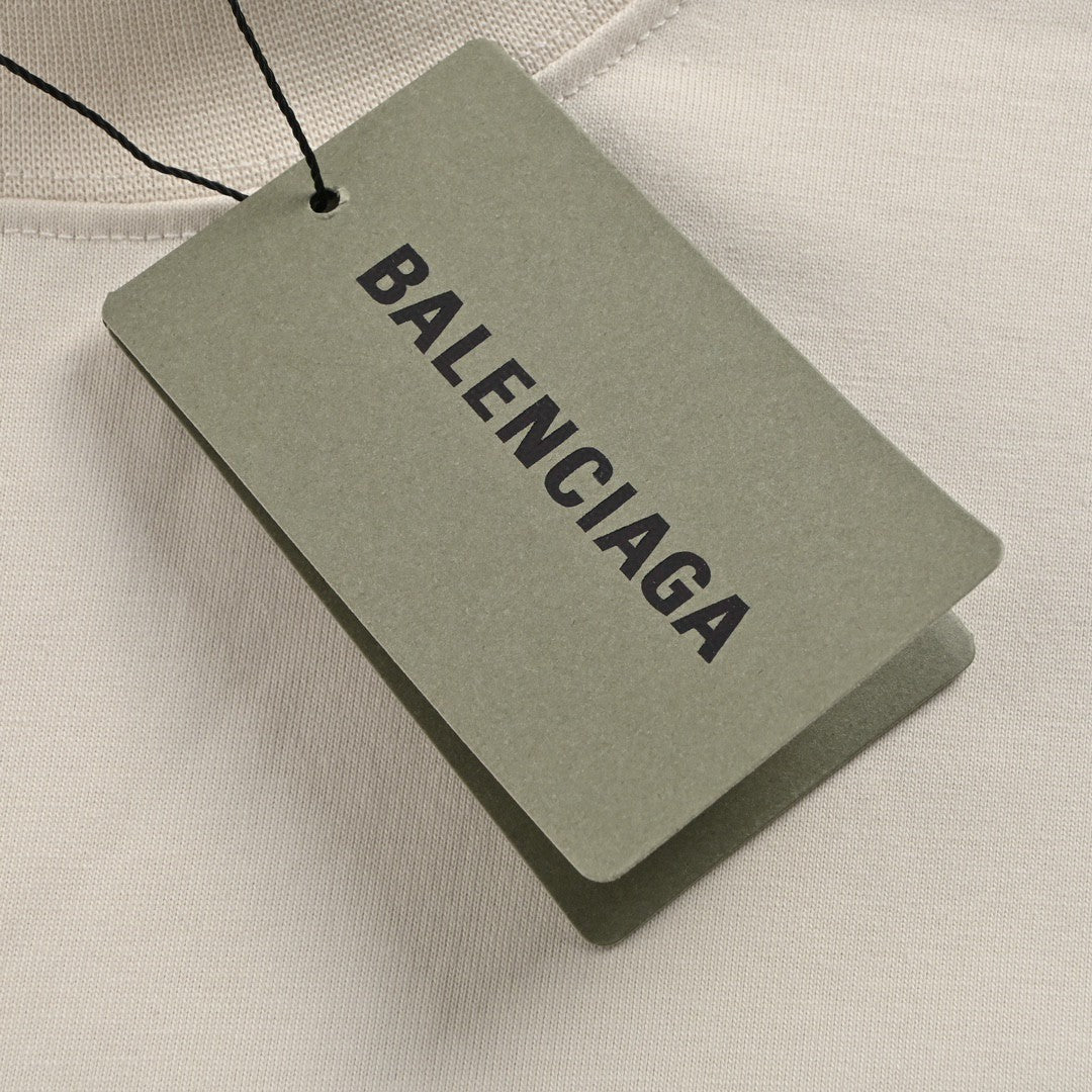 T-shirt beige Balenciaga avec motif EREWHON