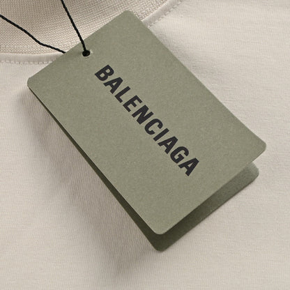 T-shirt beige Balenciaga avec motif EREWHON