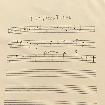 T-shirt beige Balenciaga à notes de musique