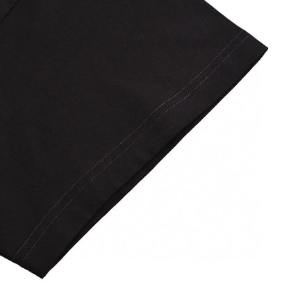 T-shirt noir Balenciaga avec détail d'étiquette