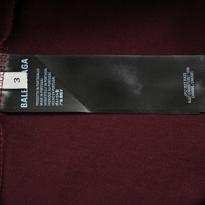 T-shirt Balenciaga bordeaux à logo