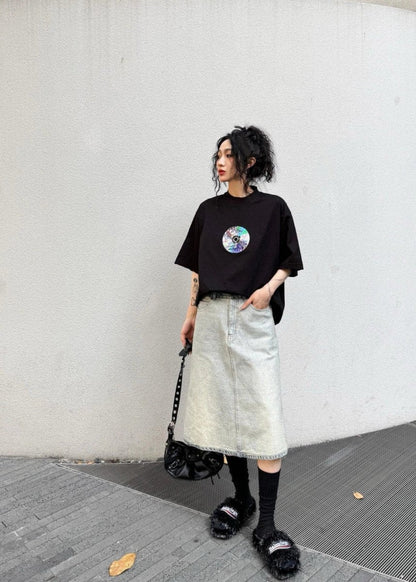 T-shirt noir Balenciaga CD Graphic