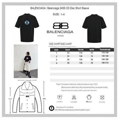 T-shirt noir Balenciaga CD Graphic