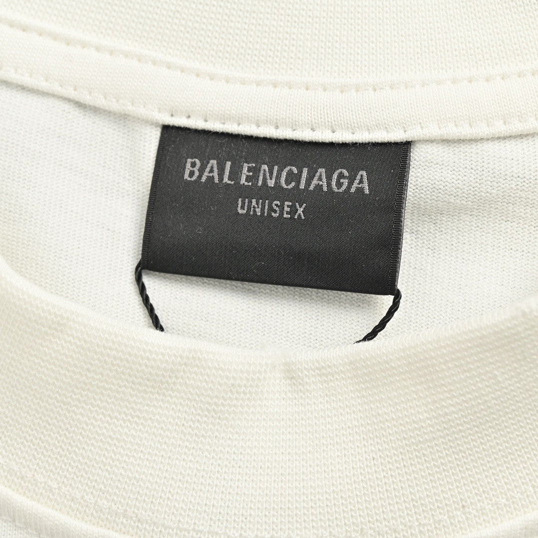 T-shirt blanc Balenciaga CD Graphic