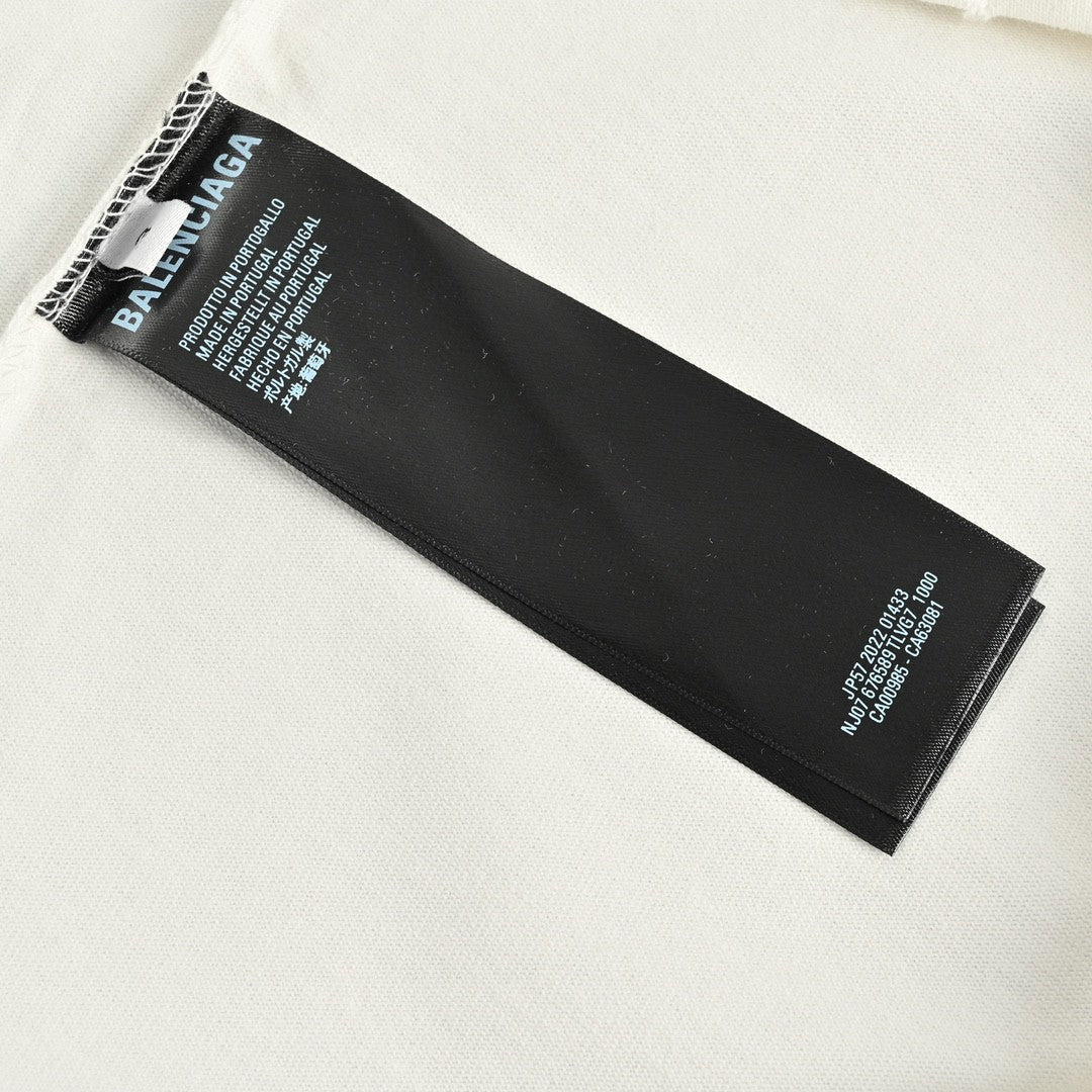 T-shirt blanc Balenciaga CD Graphic