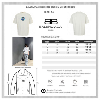 T-shirt blanc Balenciaga CD Graphic