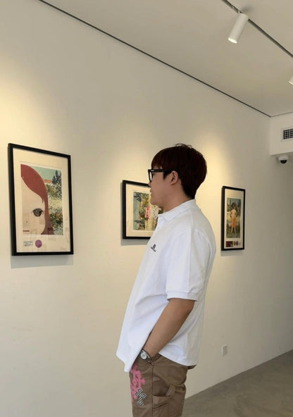 Polo Balenciaga à logo classique