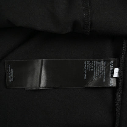 T-shirt Balenciaga à logo vieilli noir