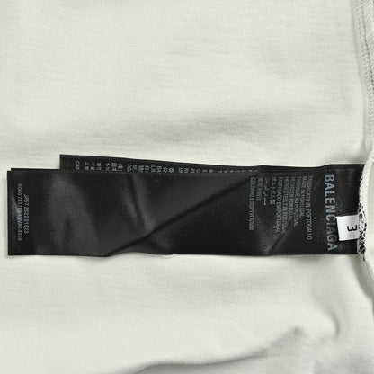T-shirt Balenciaga blanc à logo vieilli