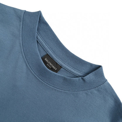 T-shirt Balenciaga Double B Bitcoin (Bleu)