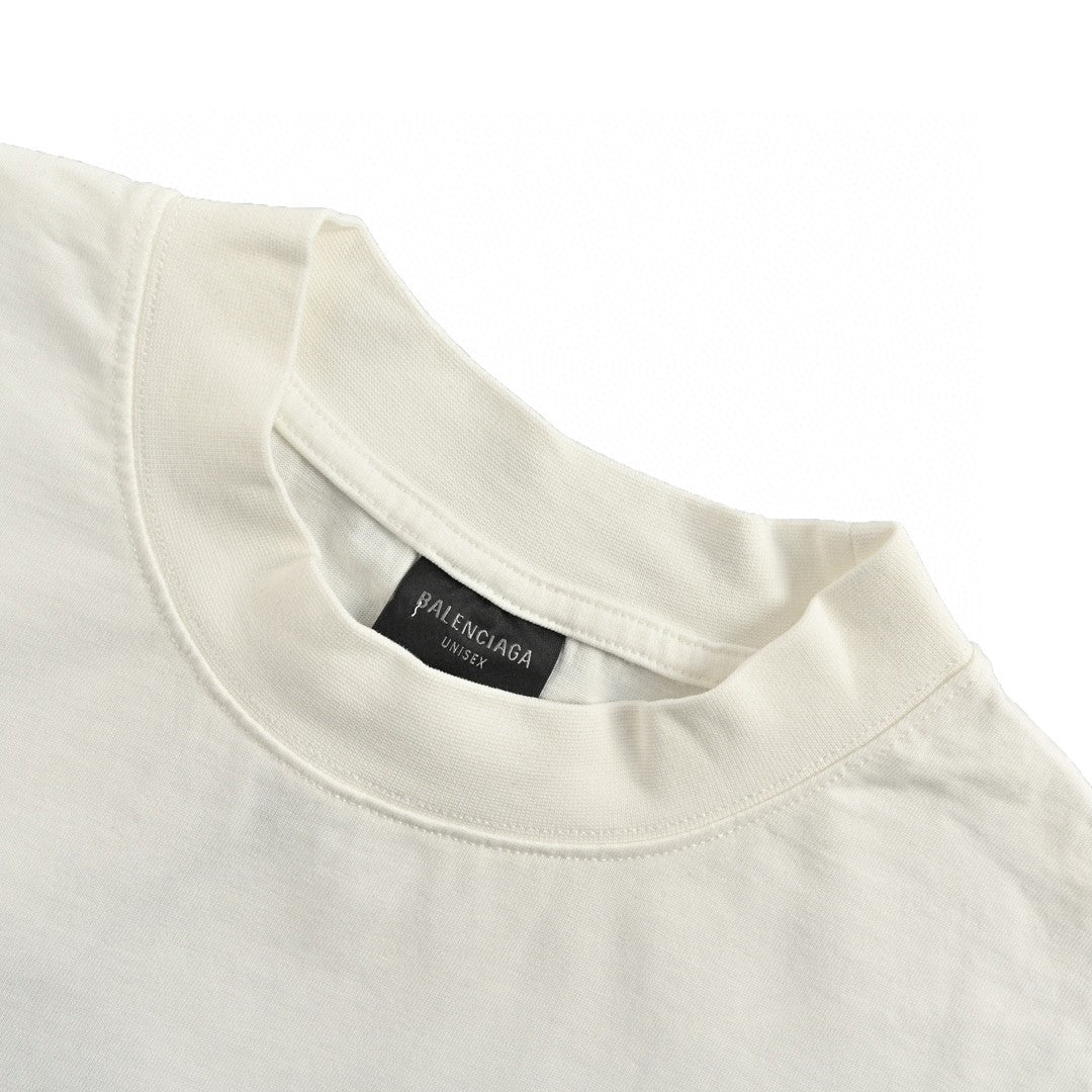 T-shirt Balenciaga à ourlet à franges