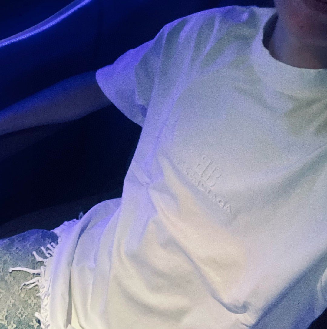 T-shirt Balenciaga à ourlet à franges