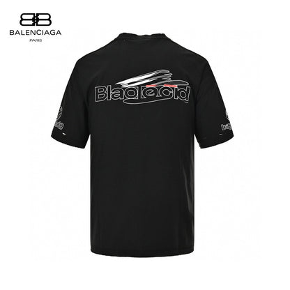 T-shirt noir graphique Balenciaga