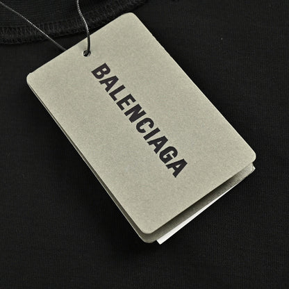 T-shirt noir graphique Balenciaga